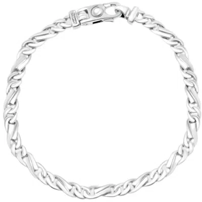Pompeii3 Men's Link 14k Gold (21gram) Or Platinum (33gram) 5.5mm Bracelet 8.25" In Silver