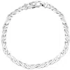 Pompeii3 Men's Link 14k Gold (21gram) Or Platinum (33gram) 5.5mm Bracelet 8.25" In Silver