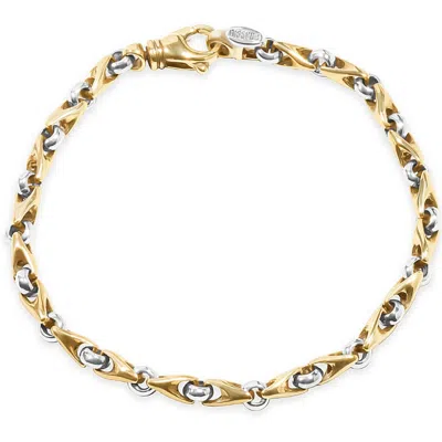 Pompeii3 Men's Link 14k Gold (22gram) Or Platinum (35gram) 5mm Bracelet 8.5"