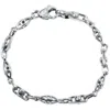 Pompeii3 Men's Link 14k Gold (22gram) Or Platinum (36gram) 5.5mm Bracelet 9" In Silver