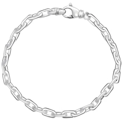 Pompeii3 Men's Link 14k Gold (23gram) Or Platinum (37gram) 5.5mm Bracelet 8.5" In Multi