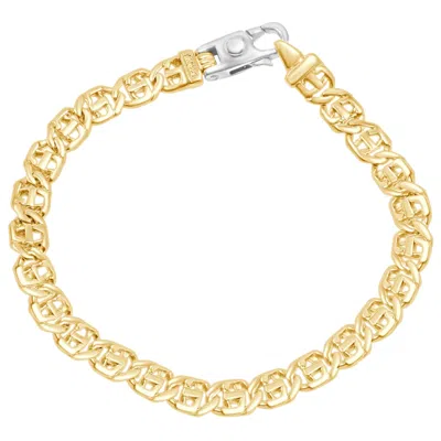 Pompeii3 Men's Link 14k Gold (23gram) Or Platinum (37gram) 7mm Bracelet 8.5" In Multi