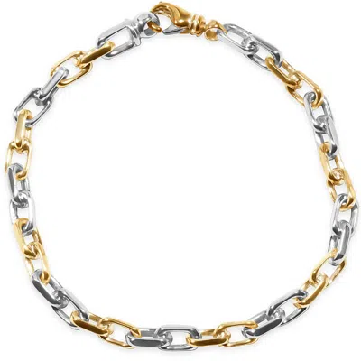 Pompeii3 Men's Link 14k Gold (26gram) Or Platinum (42gram) 5.5mm Bracelet 8.5"