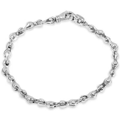 Pompeii3 Men's Link 14k Gold (26gram) Or Platinum (42gram) 5mm Bracelet 8.5" In Silver