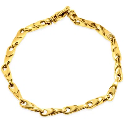 Pompeii3 Men's Link 14k Gold (27gram) Or Platinum (44gram) 5mm Bracelet 8.5" In Multi