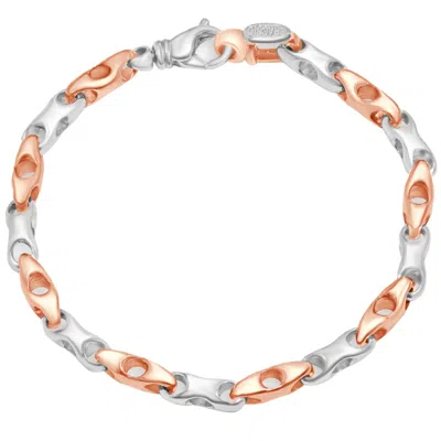 Pompeii3 Men's Link 14k Gold (29gram) Or Platinum (46gram) 5.5mm Bracelet 8.5" In Multi