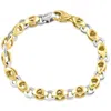 Pompeii3 Men's Link 14k Gold (30gram) Or Platinum (48gram) 6-8.5mm Bracelet 7.75" In Gold