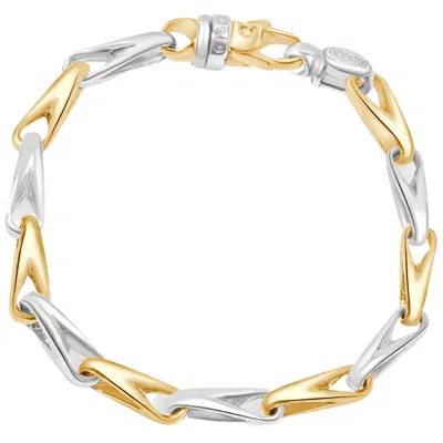 Pompeii3 Men's Link 14k Gold (30gram) Or Platinum (48gram) 6mm Bracelet 8.5" In Multi