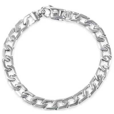 Pompeii3 Men's Link 14k Gold (30gram) Or Platinum (48gram) 7.5mm Bracelet 8.5" In Multi
