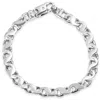 Pompeii3 Men's Link 14k Gold (31gram) Or Platinum (51gram) 7.5mm Bracelet 8.5" In Silver