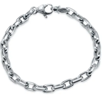 Pompeii3 Men's Link 14k Gold (32gram) Or Platinum (52gram) 7mm Bracelet 8.5" In Multi