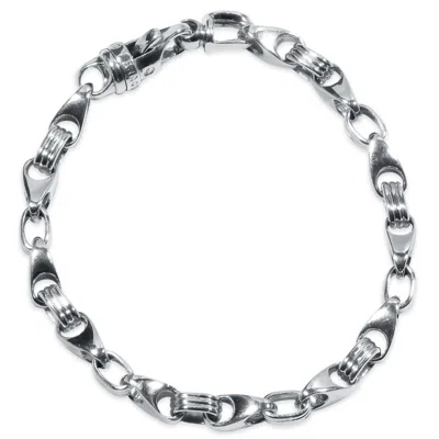 Pompeii3 Men's Link 14k Gold (34gram) Or Platinum (54gram) 6.5mm Bracelet 9" In Multi