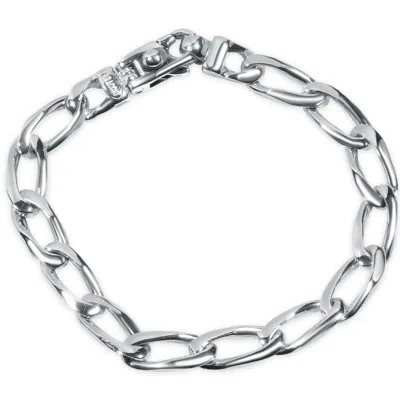 Pompeii3 Men's Link 14k Gold (34gram) Or Platinum (55gram) 8.5mm Bracelet 8.5" In Multi