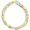 Pompeii3 Men's Link 14k Gold (35gram) Or Platinum (56gram) 8mm Bracelet 8.25" In Gold