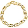 Pompeii3 Men's Link 14k Gold (35gram) Or Platinum (56gram) 9mm Bracelet 8.5" In Gold