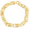 Pompeii3 Men's Link 14k Gold (36gram) Or Platinum (58gram) 9mm Bracelet 8.5" In Gold
