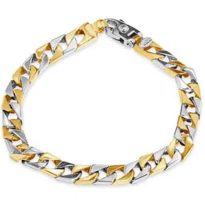 Pompeii3 Men's Link 14k Gold (36gram) Or Platinum (59gram) 7.5mm Bracelet 8.5" In Multi