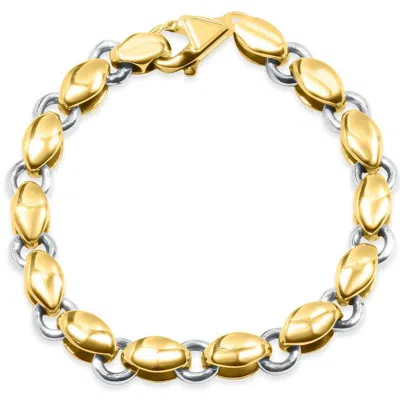 Pompeii3 Men's Link 14k Gold (39gram) Or Platinum (63gram) 6-9.5mm Bracelet 8.5"