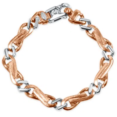 Pompeii3 Men's Link 14k Gold (39gram) Or Platinum (64gram) 9.5mm Bracelet 8.25" In Multi