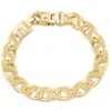 Pompeii3 Men's Link 14k Gold (42gram) Or Platinum (68gram) 10mm Link Bracelet 8.5" In Multi