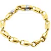 Pompeii3 Men's Link 14k Gold (42gram) Or Platinum (68gram) 8mm Bracelet 8.5" In Silver