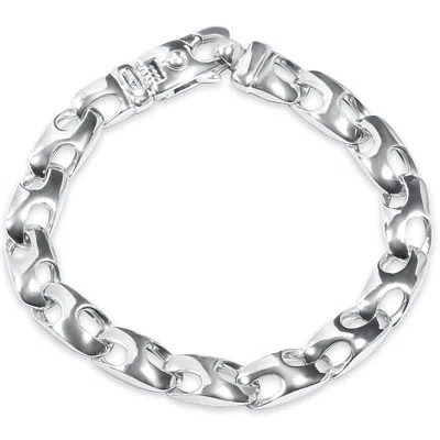 Pompeii3 Men's Link 14k Gold (44gram) Or Platinum (71gram) 10mm Bracelet 8.5" In Multi