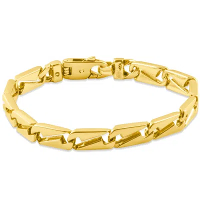 Pompeii3 Men's Link 14k Gold (44gram) Or Platinum (71gram) 7.5mm Bracelet 8.25" In Multi