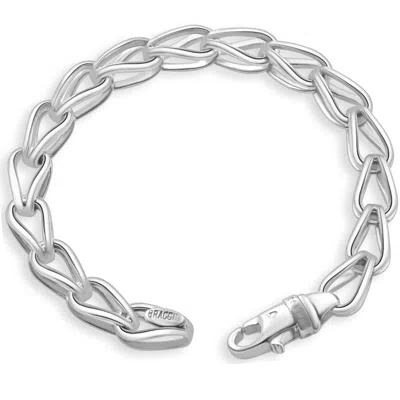 Pompeii3 Men's Link 14k Gold (45gram) Or Platinum (72gram) Bracelet 8.5" In Multi