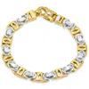 Pompeii3 Men's Link 14k Gold (45gram) Or Platinum (73gram) 9mm Bracelet 8.5" In Multi
