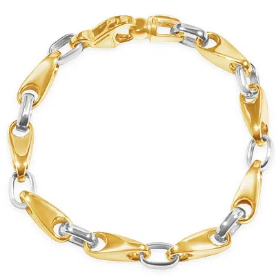 Pompeii3 Men's Link 14k Gold (46gram) Or Platinum (74gram) 7mm Bracelet 8.5"