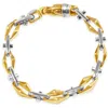 Pompeii3 Men's Link 14k Gold (48gram) Or Platinum (77gram) 7-8.5mm Bracelet 9" In Gold