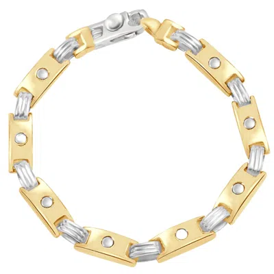 Pompeii3 Men's Link 14k Gold (48gram) Or Platinum (78gram) 7mm Bracelet 8" In Multi