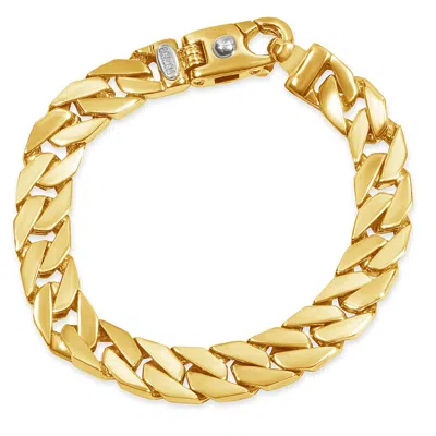 Pompeii3 Men's Link 14k Gold (49 Gram) Or Platinum (67gram) 10mm Bracelet 8.5" In Multi