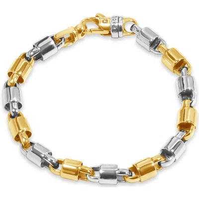 Pompeii3 Men's Link 14k Gold (49gram) Or Platinum (79gram) 8mm Bracelet 9" In Multi