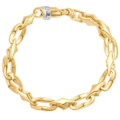 Pompeii3 Men's Link 14k Gold (49gram) Or Platinum (80gram) 9mm Bracelet 8.5" In Multi