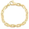 Pompeii3 Men's Link 14k Gold (51gram) Or Platinum (82gram) 7.5mm Link Bracelet 8.75" In Silver