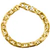 Shop Pompeii3 Men's Link 14k Gold (51gram) Or Platinum (82gram) 9mm Bracelet 8.5"