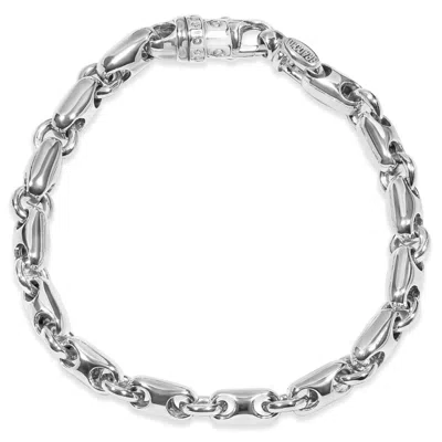 Pompeii3 Men's Link 14k Gold (52gram) Or Platinum (83gram) 7mm Bracelet 8.5" In Silver