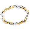Pompeii3 Men's Link 14k Gold (53gram) Or Platinum (85gram) 7.5mm Bracelet 8.5" In Silver
