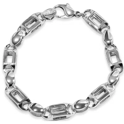 Pompeii3 Men's Link 14k Gold (54gram) Or Platinum (86gram) 6.5-8mm Bracelet 8.5" In White