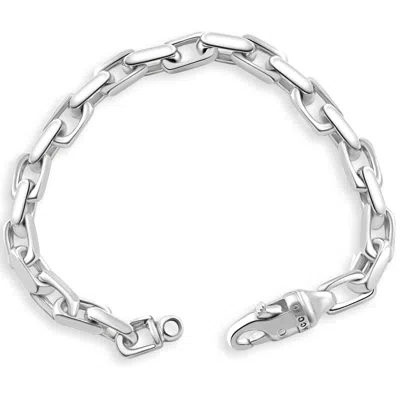Pompeii3 Men's Link 14k Gold (54gram) Or Platinum (87gram) Bracelet 8.5" In Silver