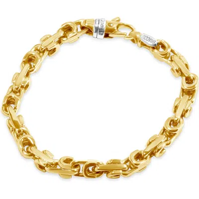 Pompeii3 Men's Link 14k Gold (55gram) Or Platinum (89gram) 7.5mm Bracelet 8.5"