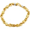 Pompeii3 Men's Link 14k Gold (55gram) Or Platinum (89gram) 7.5mm Bracelet 8.5" In Multi