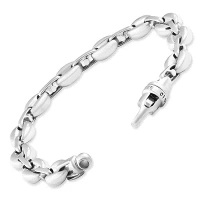 Pompeii3 Men's Link 14k Gold (56gram) Or Platinum (90gram) 5-10mm Bracelet 8.5" In Metallic