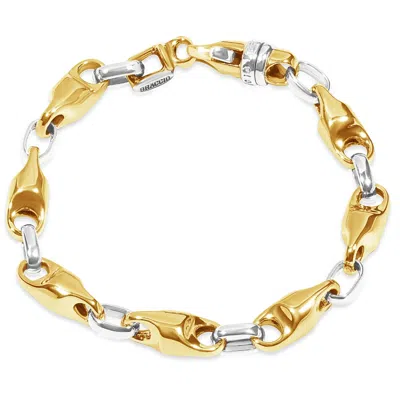 Pompeii3 Men's Link 14k Gold (57gram) Or Platinum (91gram) 6.5-8mm Bracelet 8.25"