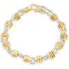 Pompeii3 Men's Link 14k Gold (58gram) Or Platinum (94gram) 8-9mm Bracelet 8.75" In Multi