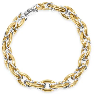 Pompeii3 Men's Link 14k Gold (59gram) Or Platinum (96gram) 10mm Bracelet 8.5"