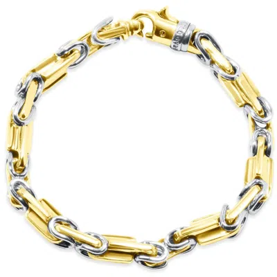 Pompeii3 Men's Link 14k Gold (61gram) Or Platinum (98gram) 8mm Bracelet 8.75"