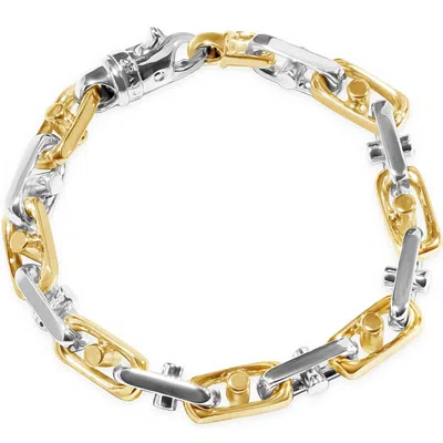 Pompeii3 Men's Link 14k Gold (63gram) Or Platinum (101gram) 8mm Bracelet 8.5"