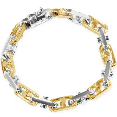 Pompeii3 Men's Link 14k Gold (63gram) Or Platinum (101gram) 8mm Bracelet 8.5"